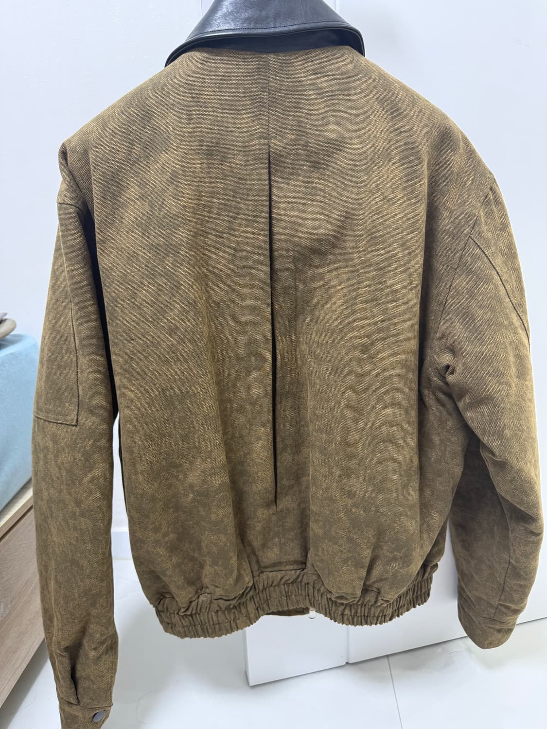 패러킷 빈티지 레더 카라 자켓 (워시드 브라운) 상품이미지2