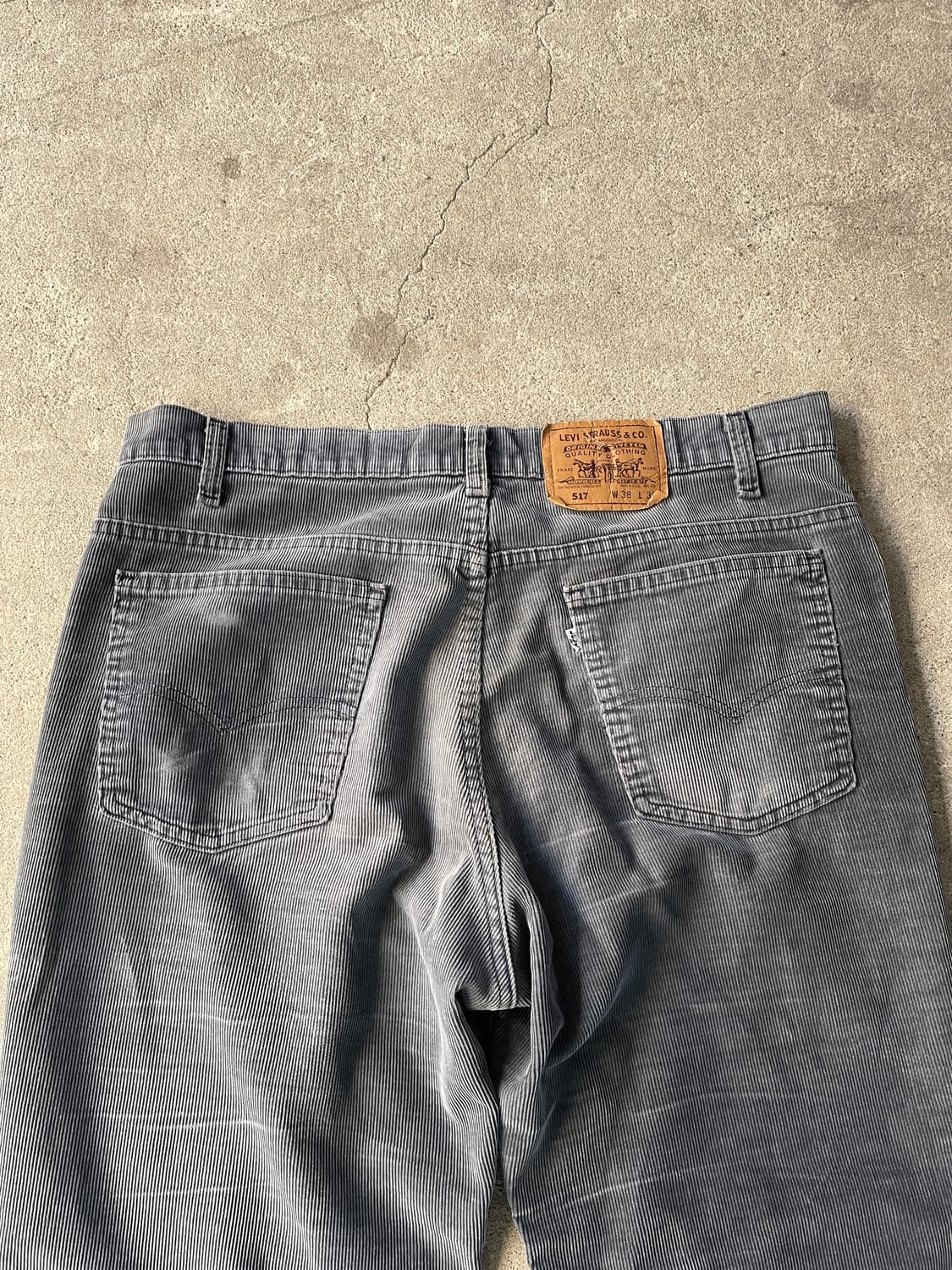 90s Levis 517 Coduroy Faded Dark Grey 상품이미지8