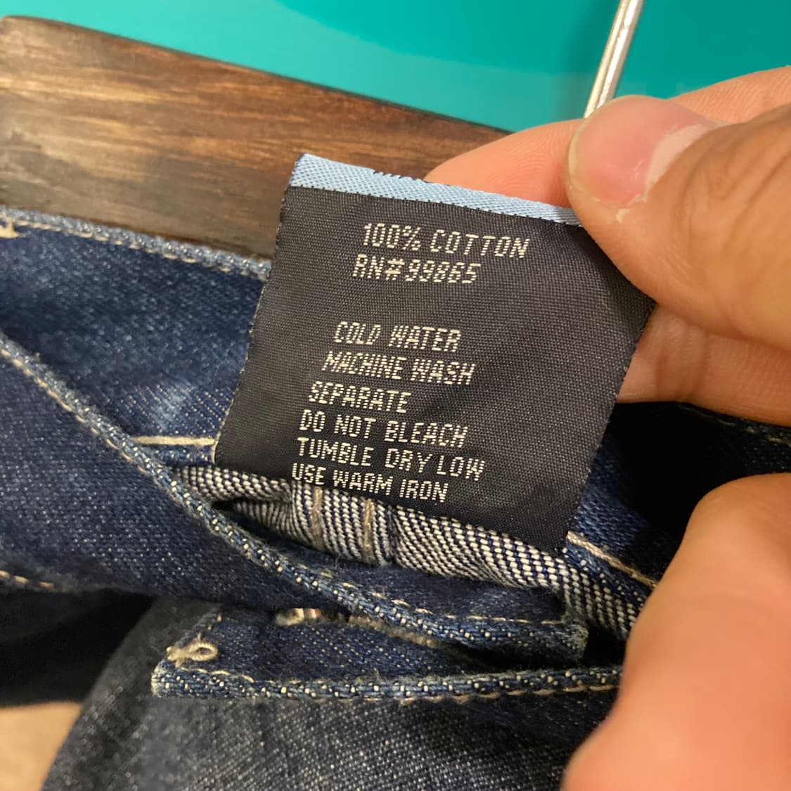 스쿨오브하드낙 올드스쿨 힙합 자수 카펜터 데님 팬츠 상품이미지10