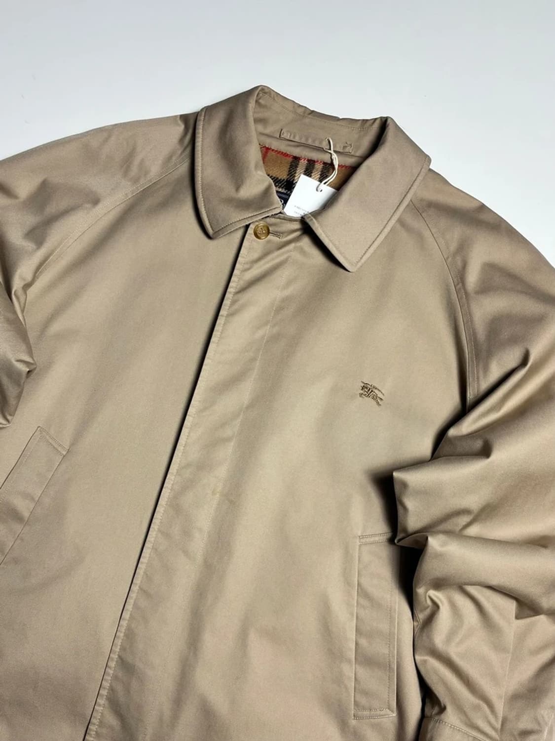 버버리 00's 노바체크 안감 빈티지 블루종 자켓 R1374 상품이미지2