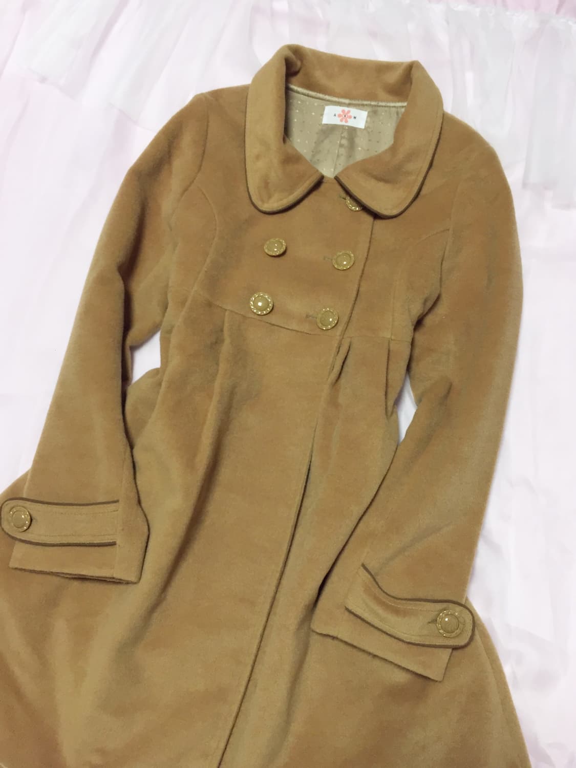 빈티지 초코카라멜 라떼갸루 코트 상품이미지2