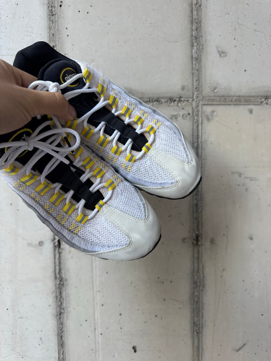 나이키 에어맥스 95 에센셜 화이트 투어 옐로우 상품이미지3