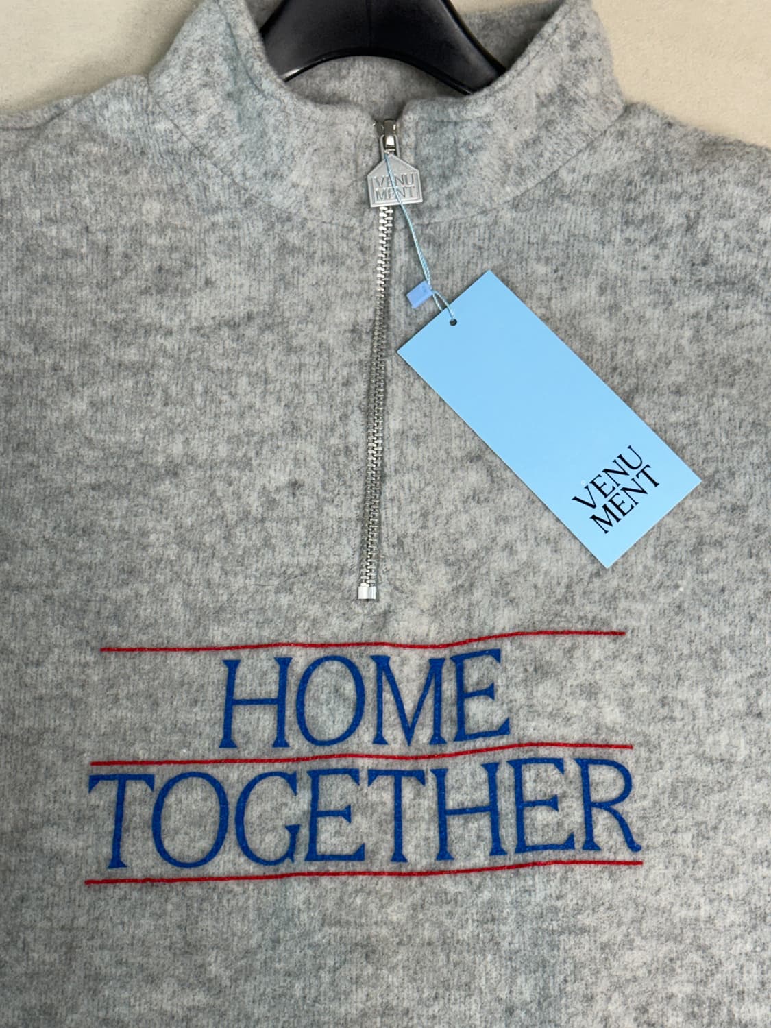 (새상품)베뉴먼트 venument 소프트울 아노락 플리스 그레이 상품이미지6