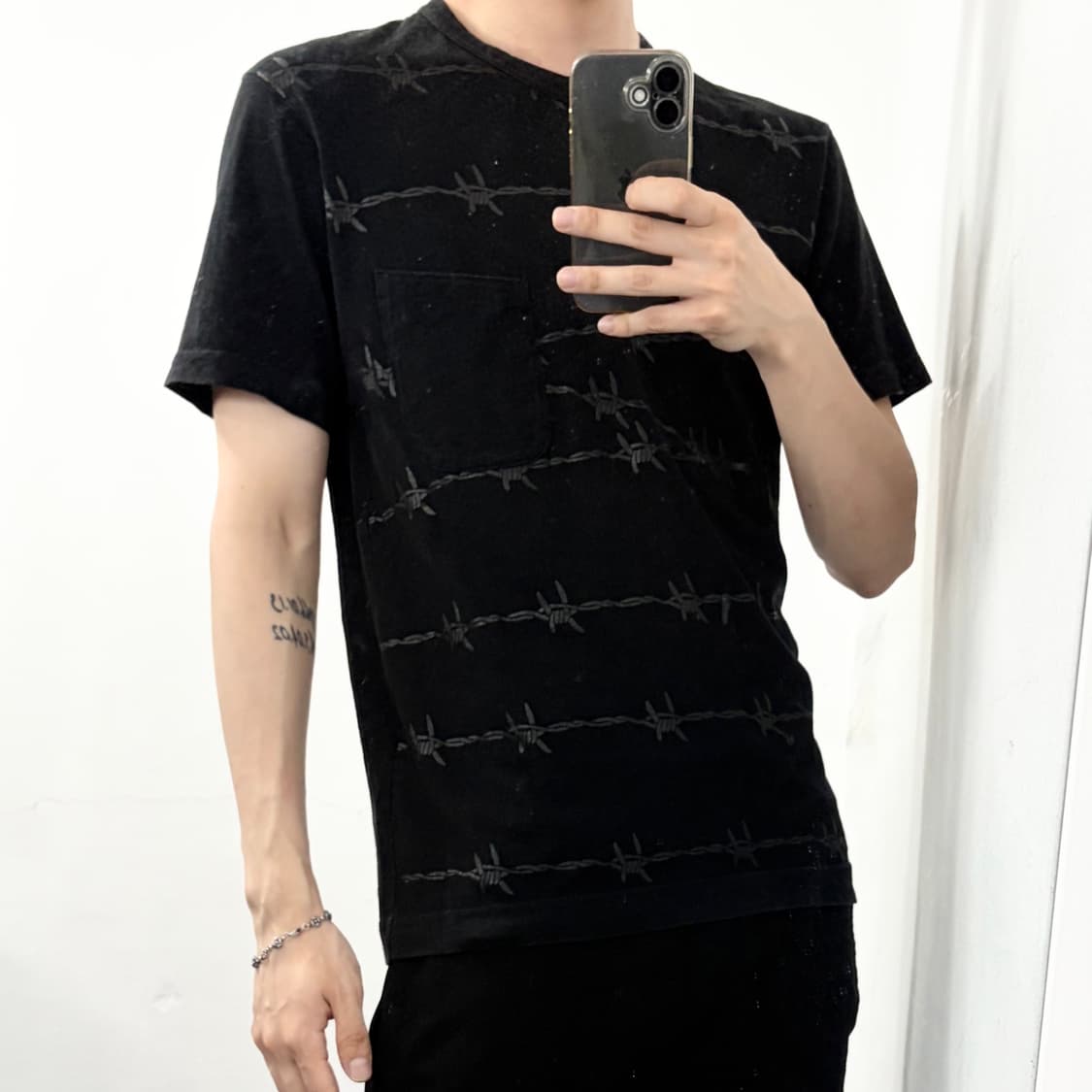 꼼데가르송 옴므 플러스 체인 반팔 티셔츠 상품이미지3