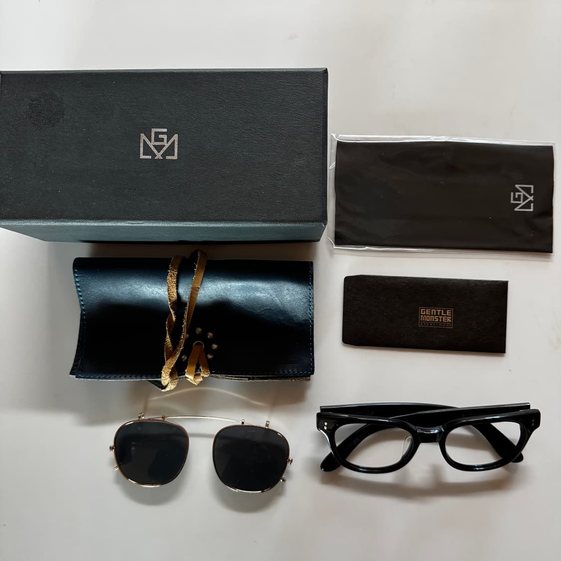 젠틀몬스터x디아프바인 안경 with 선글라스클립 상품이미지1