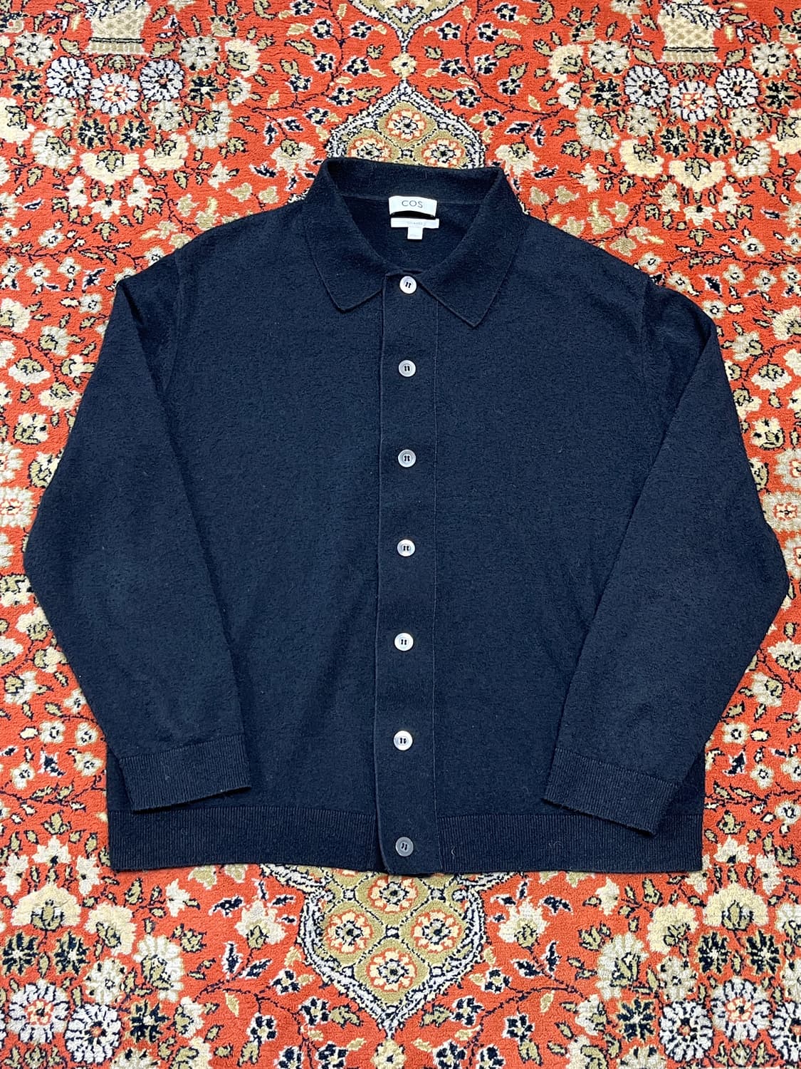 [XL] COS 코스 릴렉스드 블랙 가디건 상품이미지1