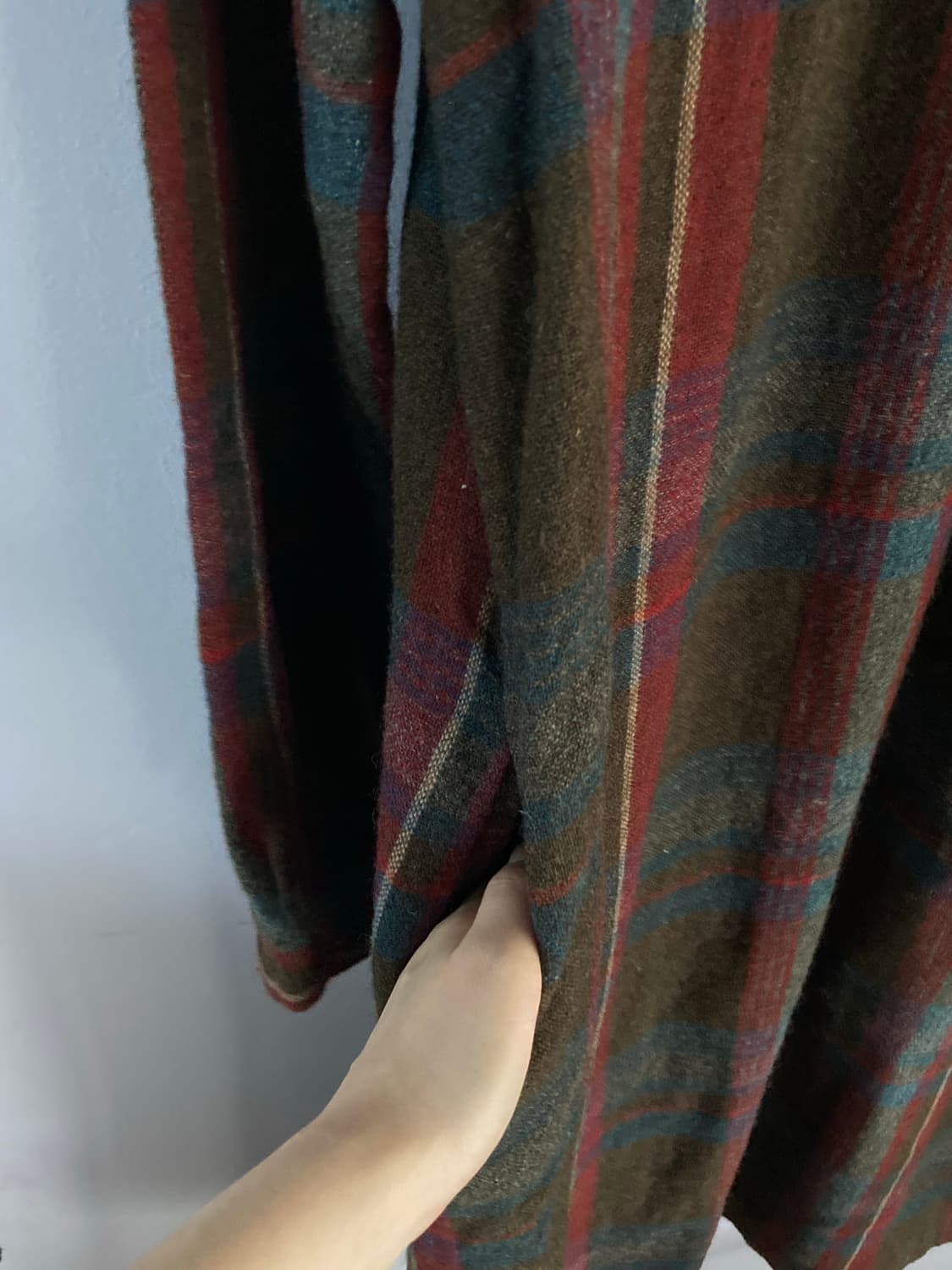 가을겨울 포근 체크 원피스 상품이미지8