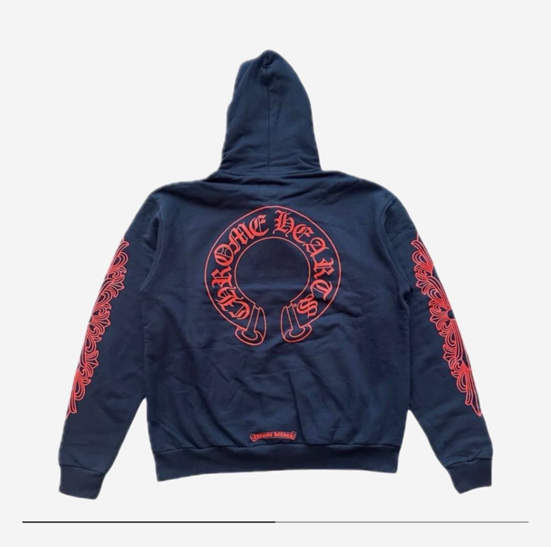 크롬하츠 홀스슈 플로랄 후드 네이비 상품이미지1