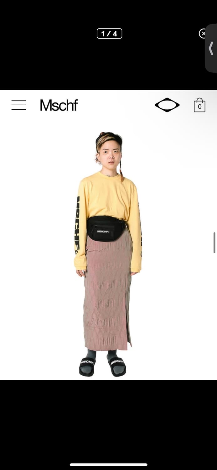 미스치프 롱 슬리브리스 / 긴팔 티셔츠 / 크림 M 상품이미지3