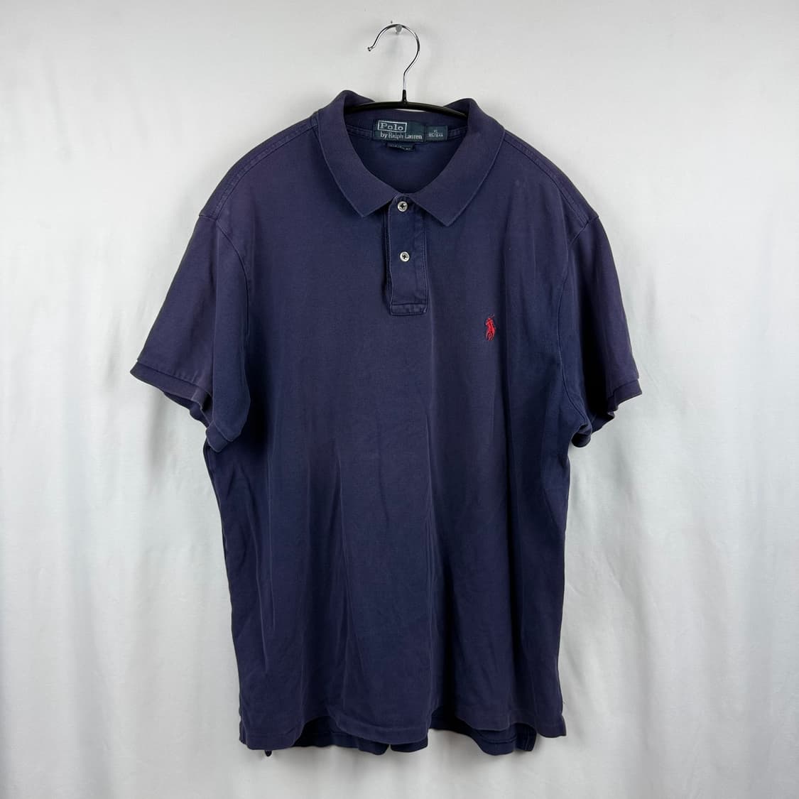 (XL) 폴로 랄프로렌 커스텀핏 레드포니 카라 티 네이비 상품이미지2
