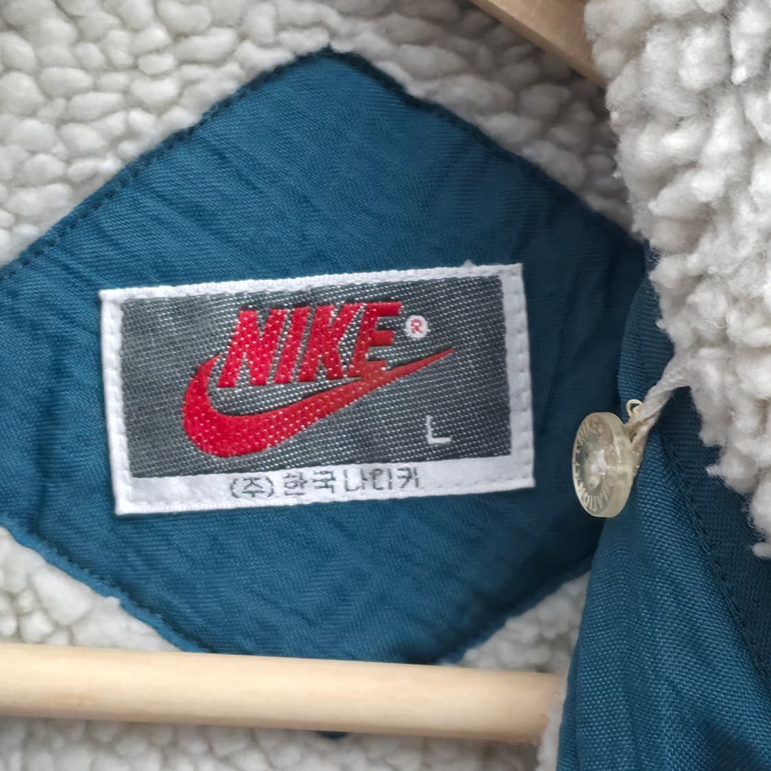 [L] 80's 나이키 삼나스포츠 쉐르파 나일론 점퍼 상품이미지7