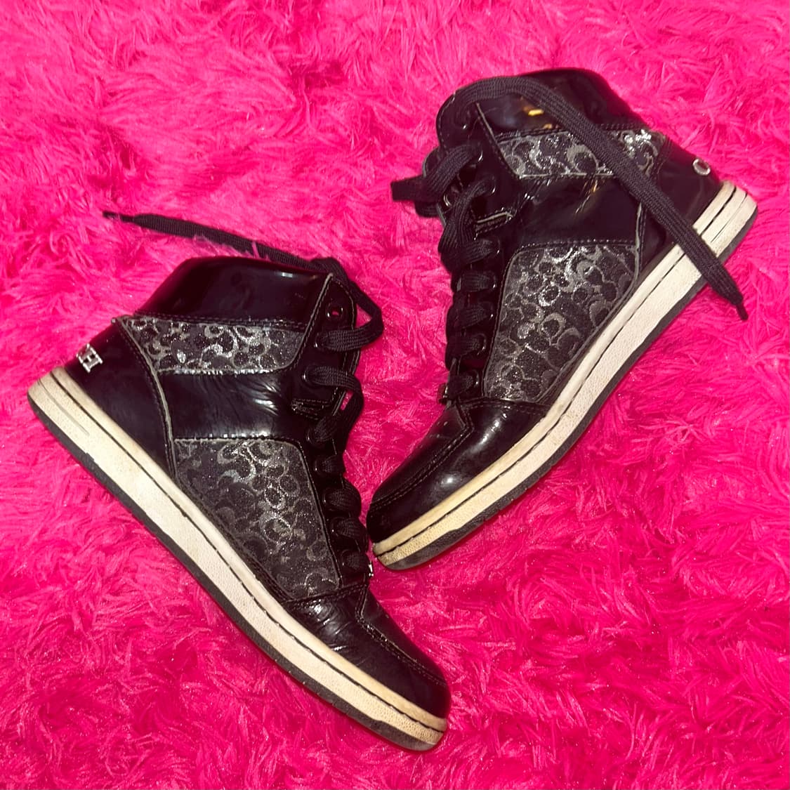 코치 시그니처 하이탑 스니커즈 갸루 오네갸루 신발 상품이미지1