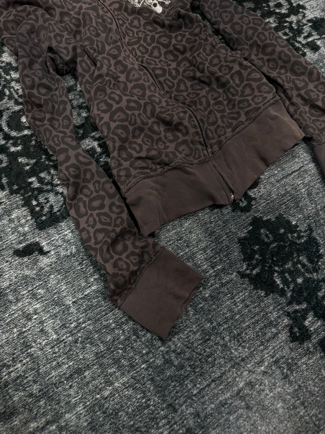 90s Cbgb leopard skull pull over parker 상품이미지4