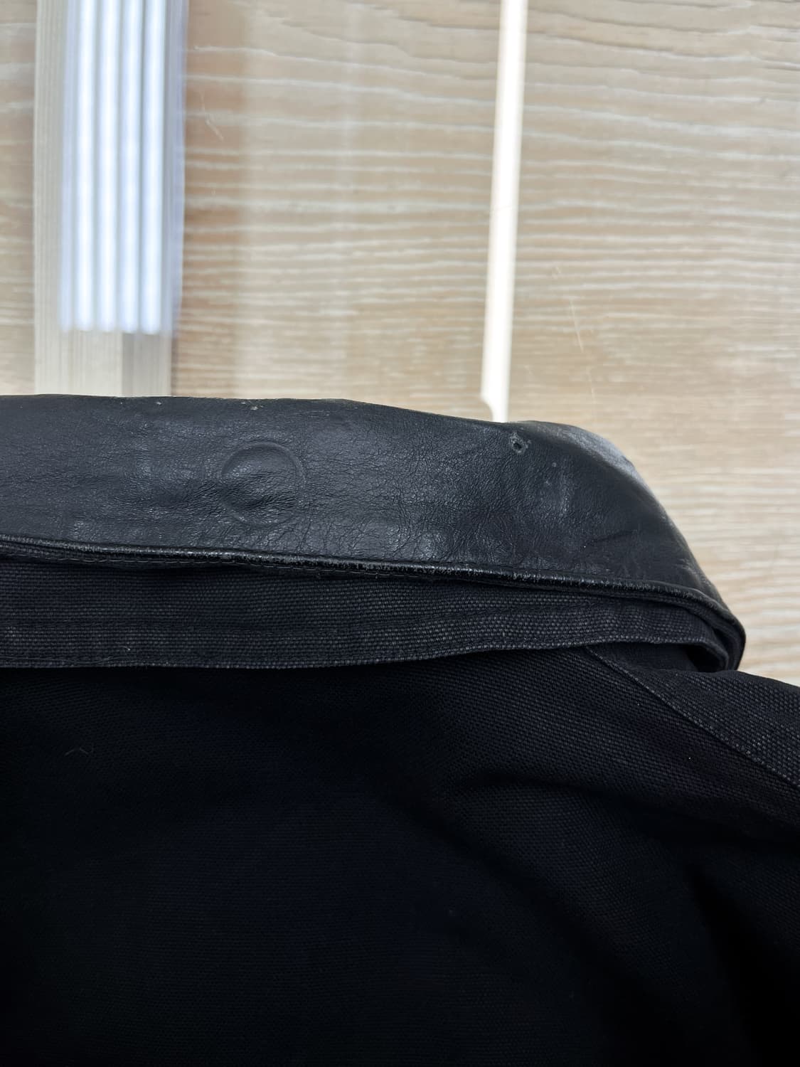 Hunderd 90's 레더 카라 봄버 상품이미지10