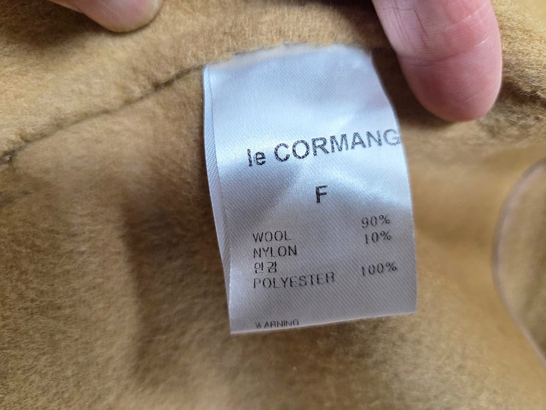 르꼬르망(le cormang) 핸드메이드 숄 울코트 프리사이즈 새상품 상품이미지8