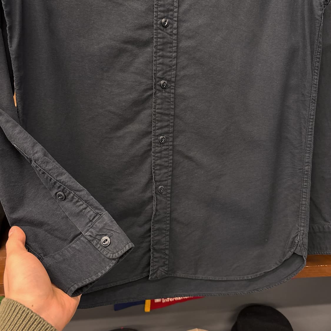 신형라벨 폴로 랄프로렌 칼리지 럭비 모티브 자수 옥스포드 셔츠 N1098 상품이미지4