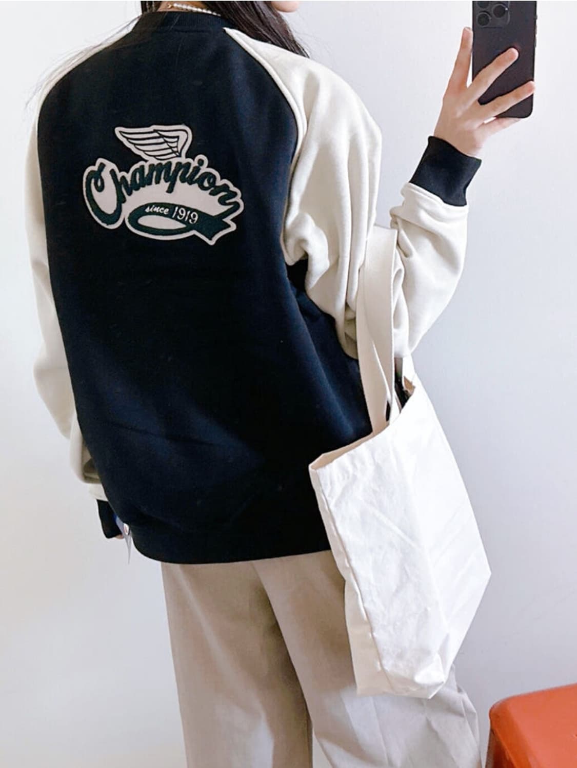 챔피온 1919 바시티 자켓 (새상품 ) L size 남녀공용 상품이미지9