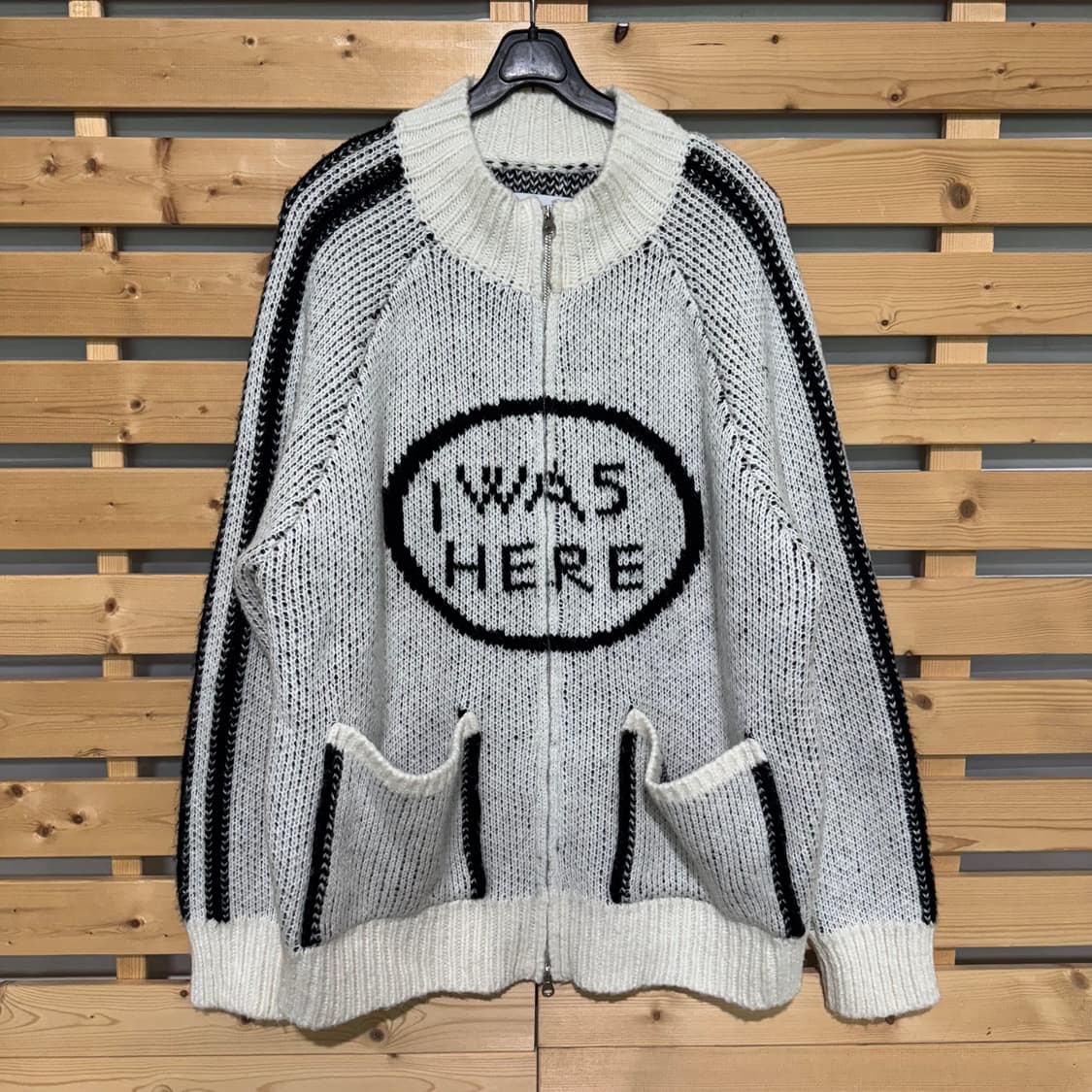 언유즈드랩 니트집업 상품이미지1