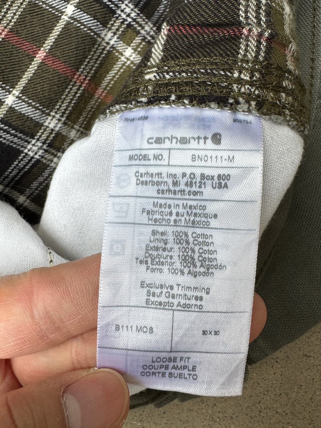 Carhartt carpenter B111 MOS 상품이미지4