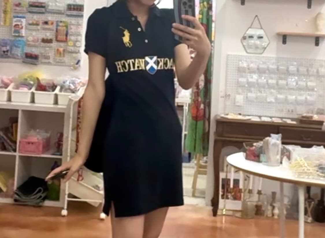 폴로 빅포니 블랙와치 빈티지 카라원피스 상품이미지2