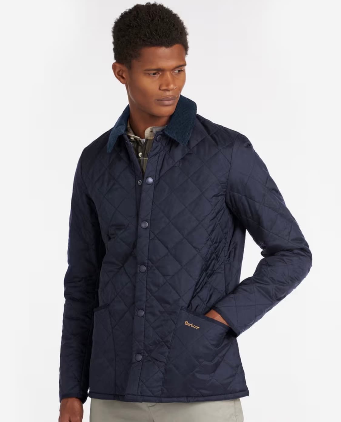 바버 Heritage Liddesdale 퀼트 자켓 네이비 M 사이즈 상품이미지2