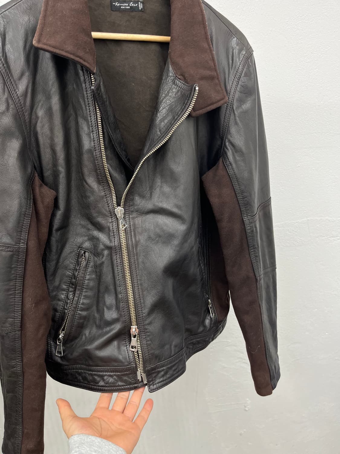 L) ITALY MADE COW LEATHER RIDER JACKET 상품이미지3