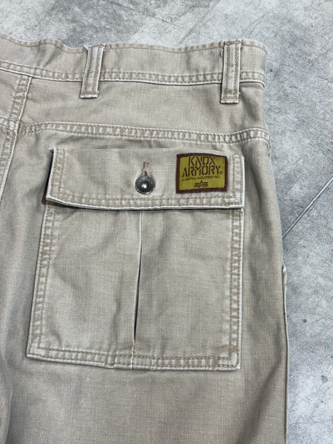 알파 인더스트리 베이지 카고 코튼 와이드 팬츠 상품이미지9