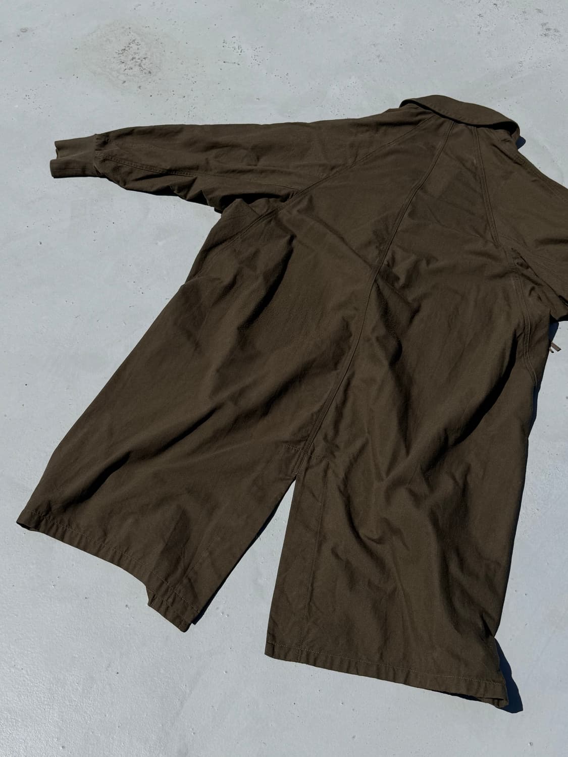 18AW Nylon Serge Gown Jacket Coat 상품이미지5
