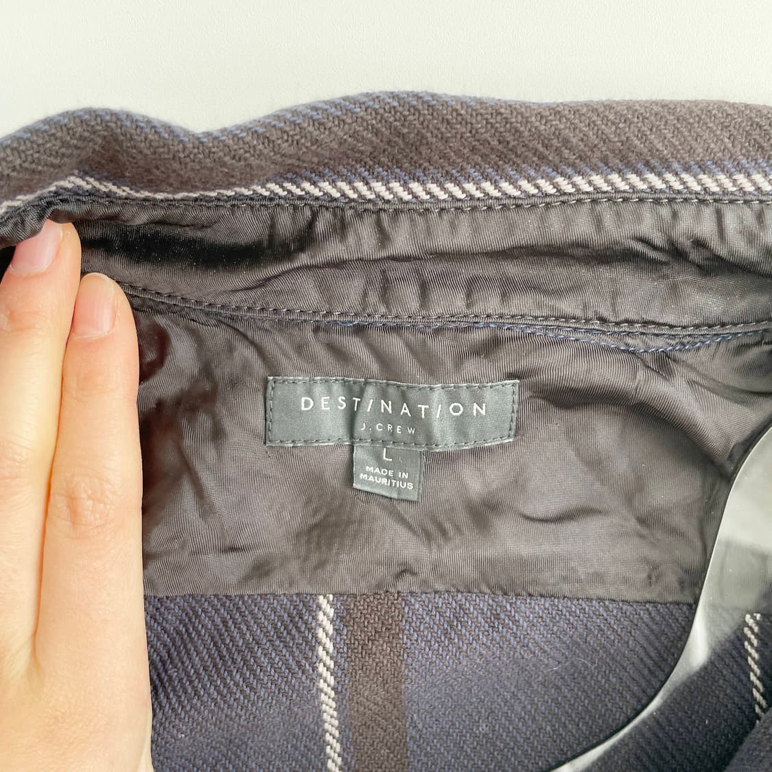 F2 데스티네이션X제이크루 투포켓 스트라이프 워크 셔츠 L사이즈 상품이미지4