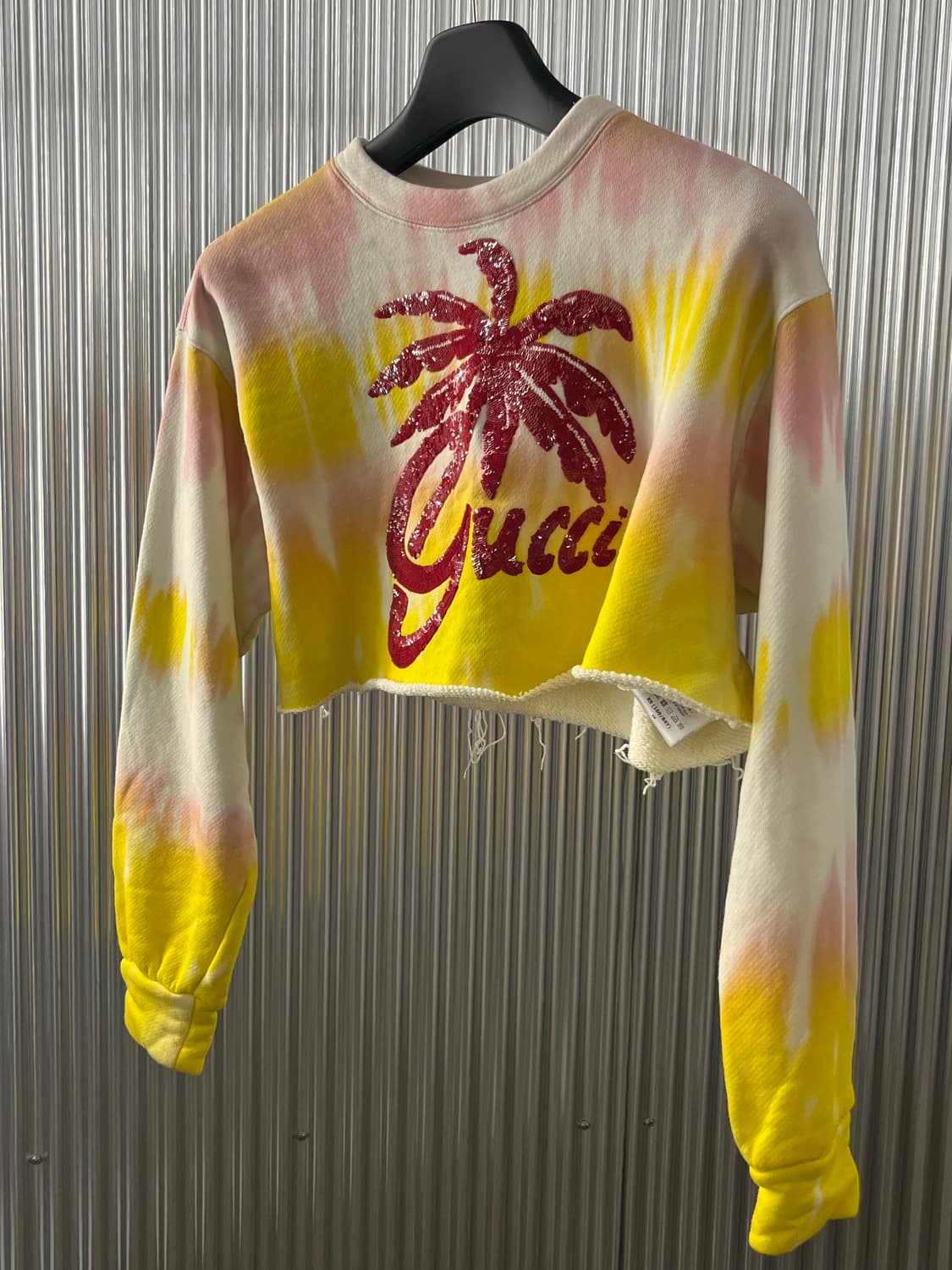 GUCCI 구찌 타이다이 크롭 스웻셔츠 XS 상품이미지2