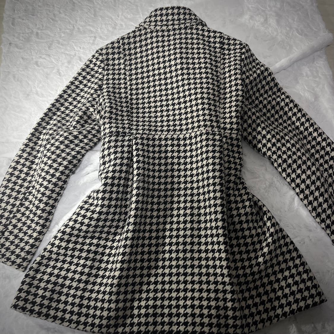 로맨틱 하운드체크 갸루 코트 상품이미지4