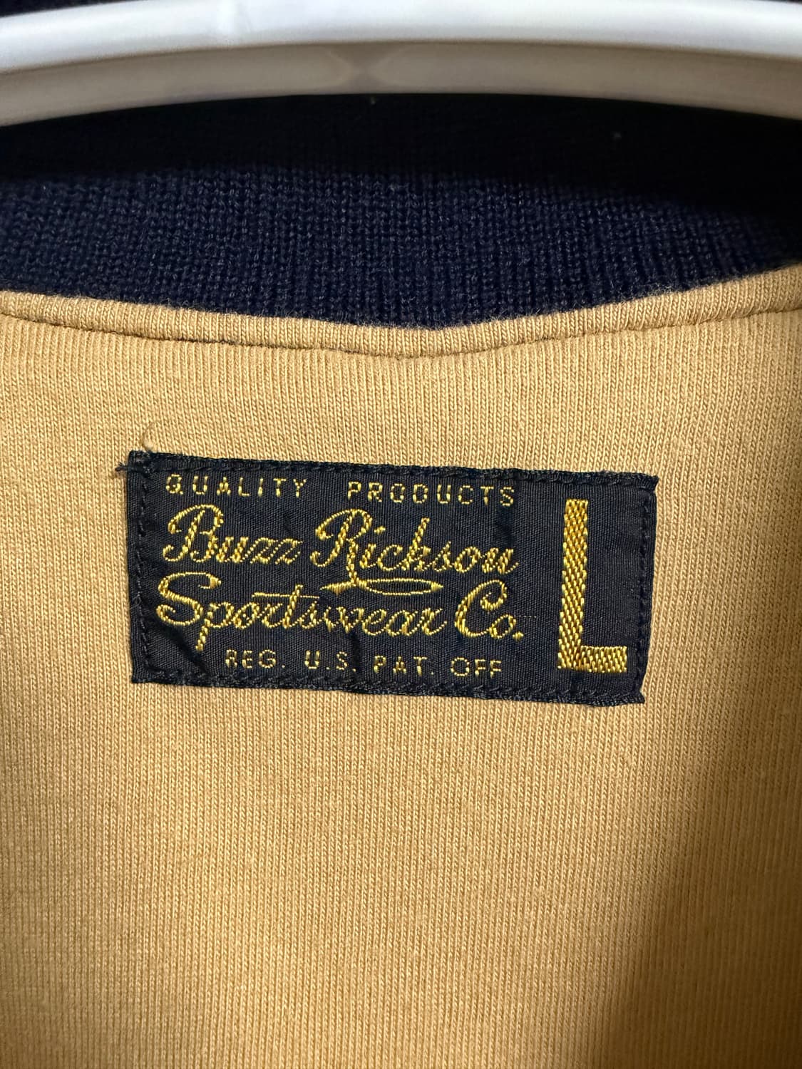 버즈릭슨 NAVY 레터링 바시티 자켓 상품이미지3