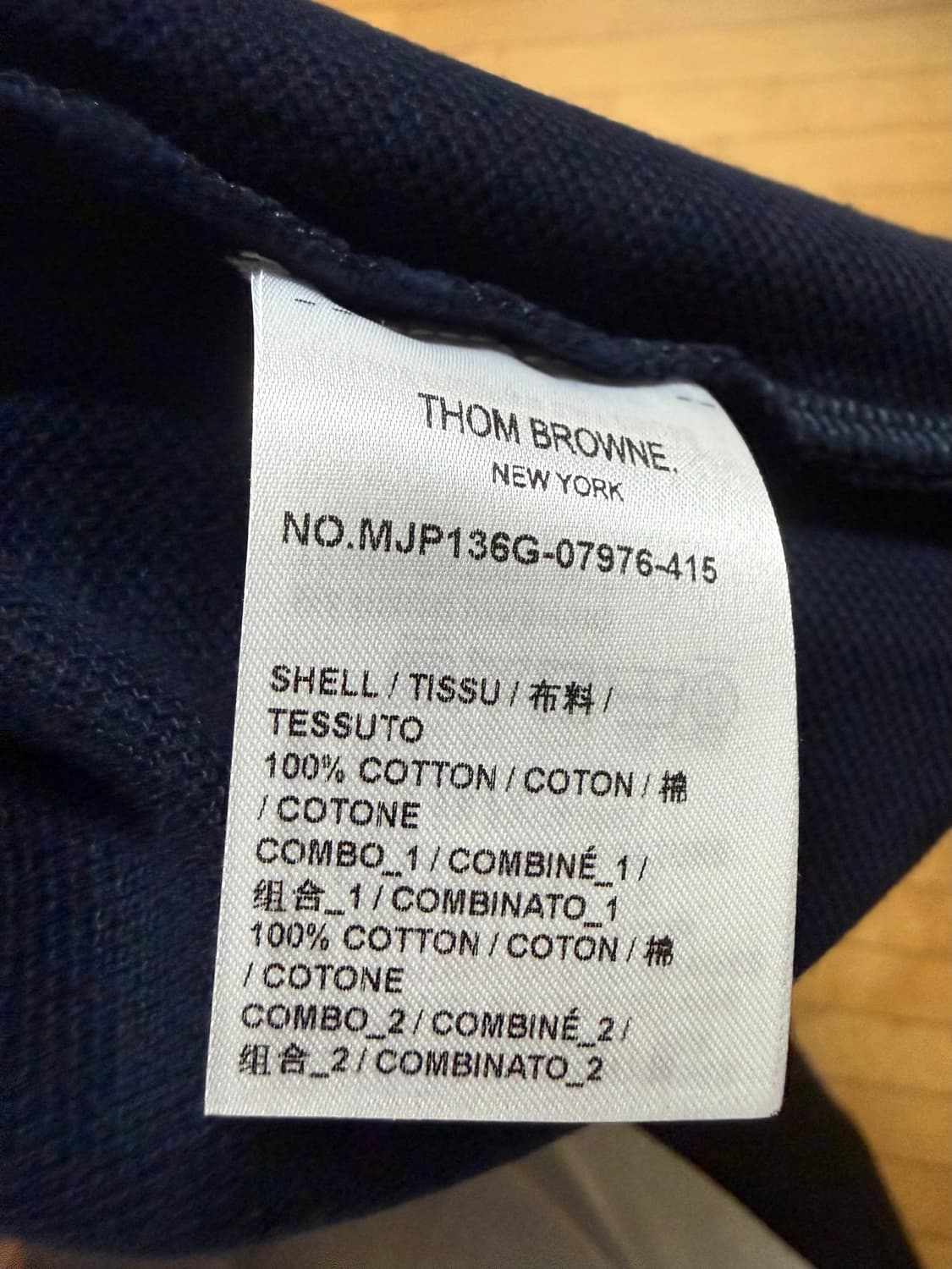톰브라운 클래식 피케 사선 숏슬리브 폴로 네이비(4사이즈) 상품이미지6