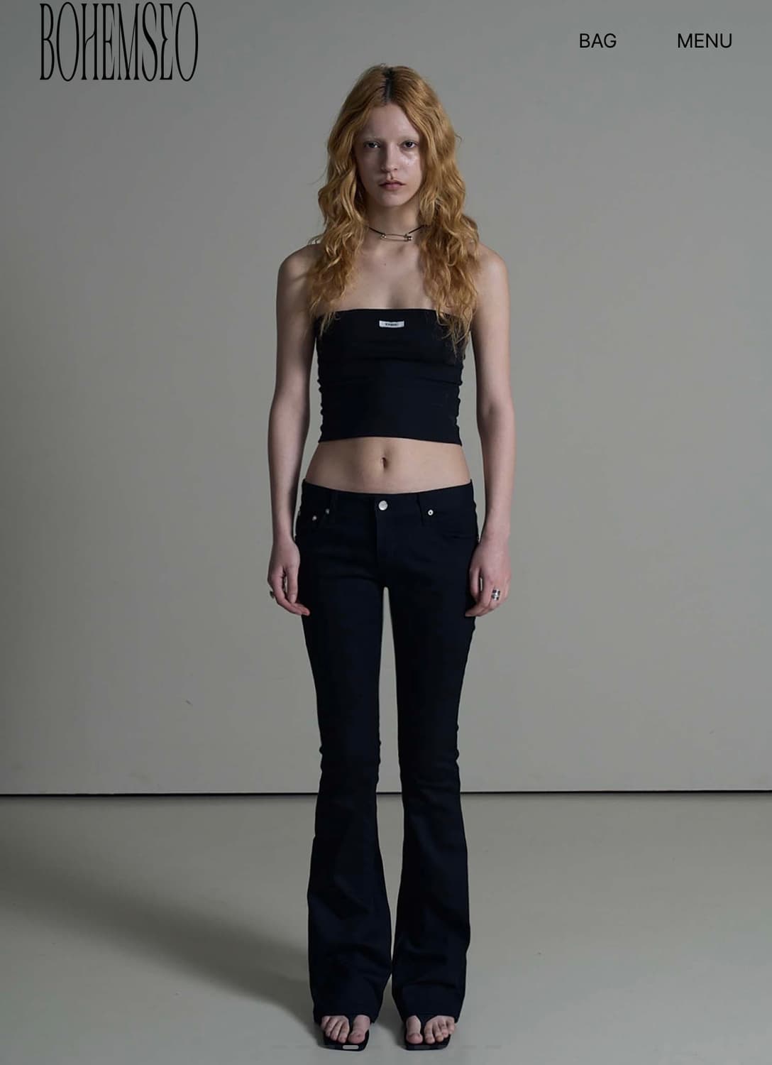 보헤미안서울 베이직 튜브탑 블랙 상품이미지4