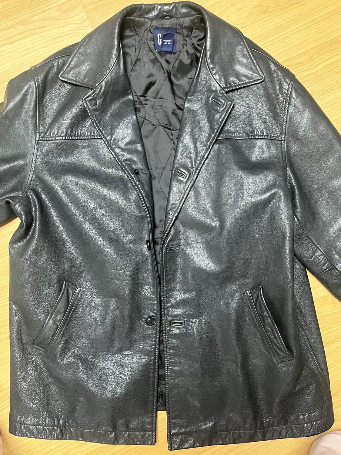 90s 갭 레더 카코트 상품이미지1