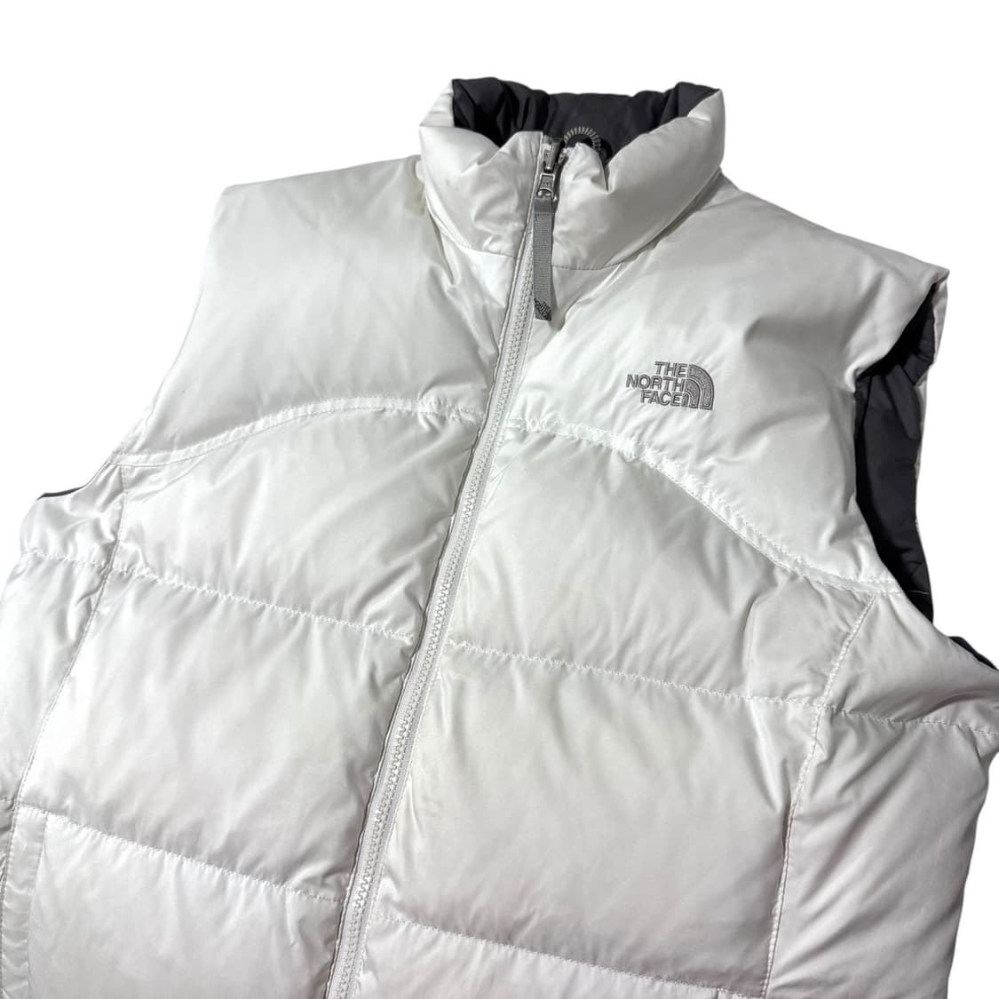 여성 노스페이스 화이트 조끼패딩 상품이미지2