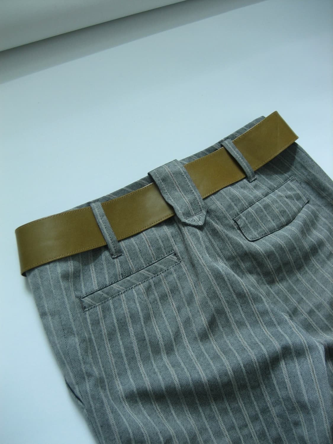 [SYSTEM] Stripe Belted Trousers 상품이미지5