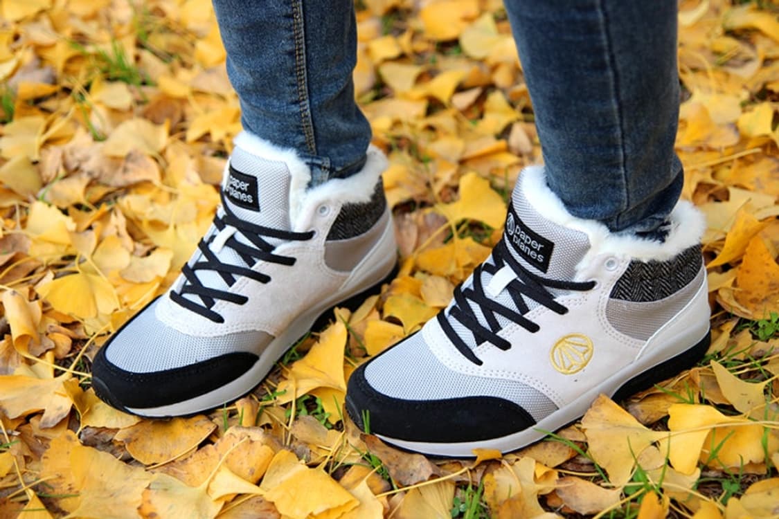 페이퍼플레인 남녀공용 방한 털 운동화 상품이미지7