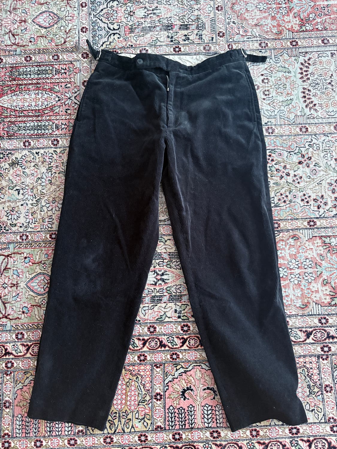 헤리티지플로스 코듀로이 바지 블랙 상품이미지1