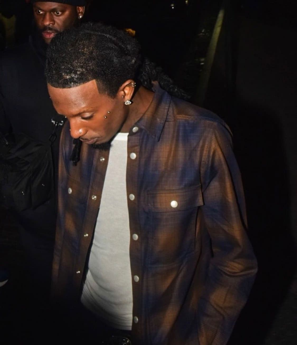 릭오웬스 다크쉐도우 인디고 체크셔츠 상품이미지1