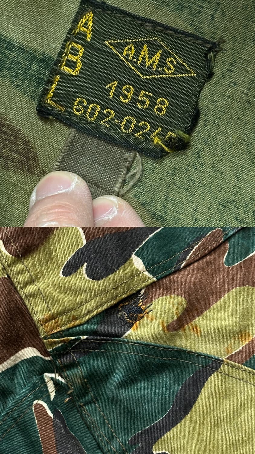 50's 벨기에 밀리터리 카모 필드 자켓 M65 파카 상품이미지9