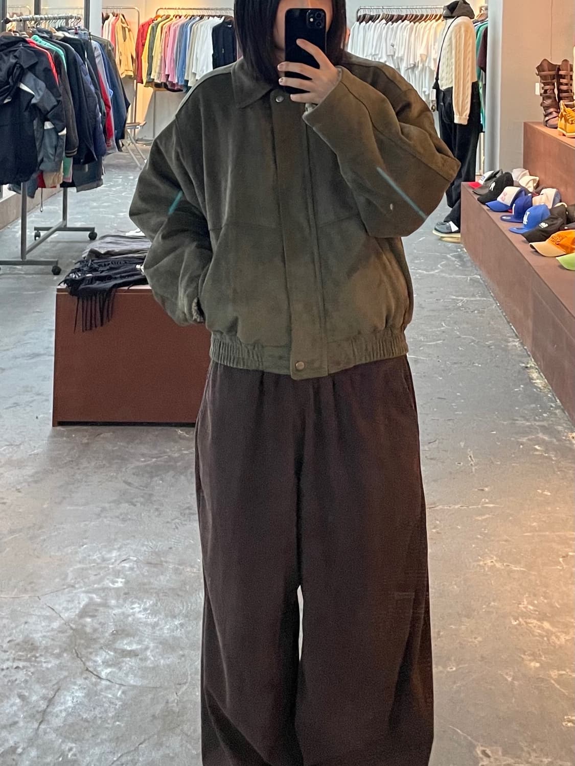 빈티지 스웨이드 양털 자켓 H1004 상품이미지1