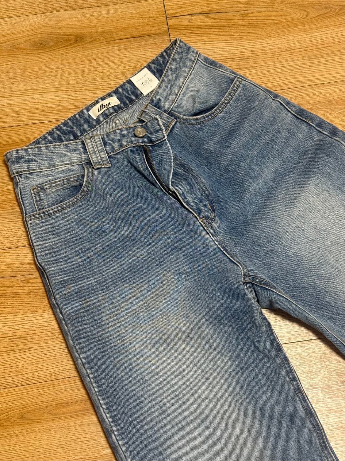 일리고 프린지 슬릿 데님 팬츠 상품이미지3