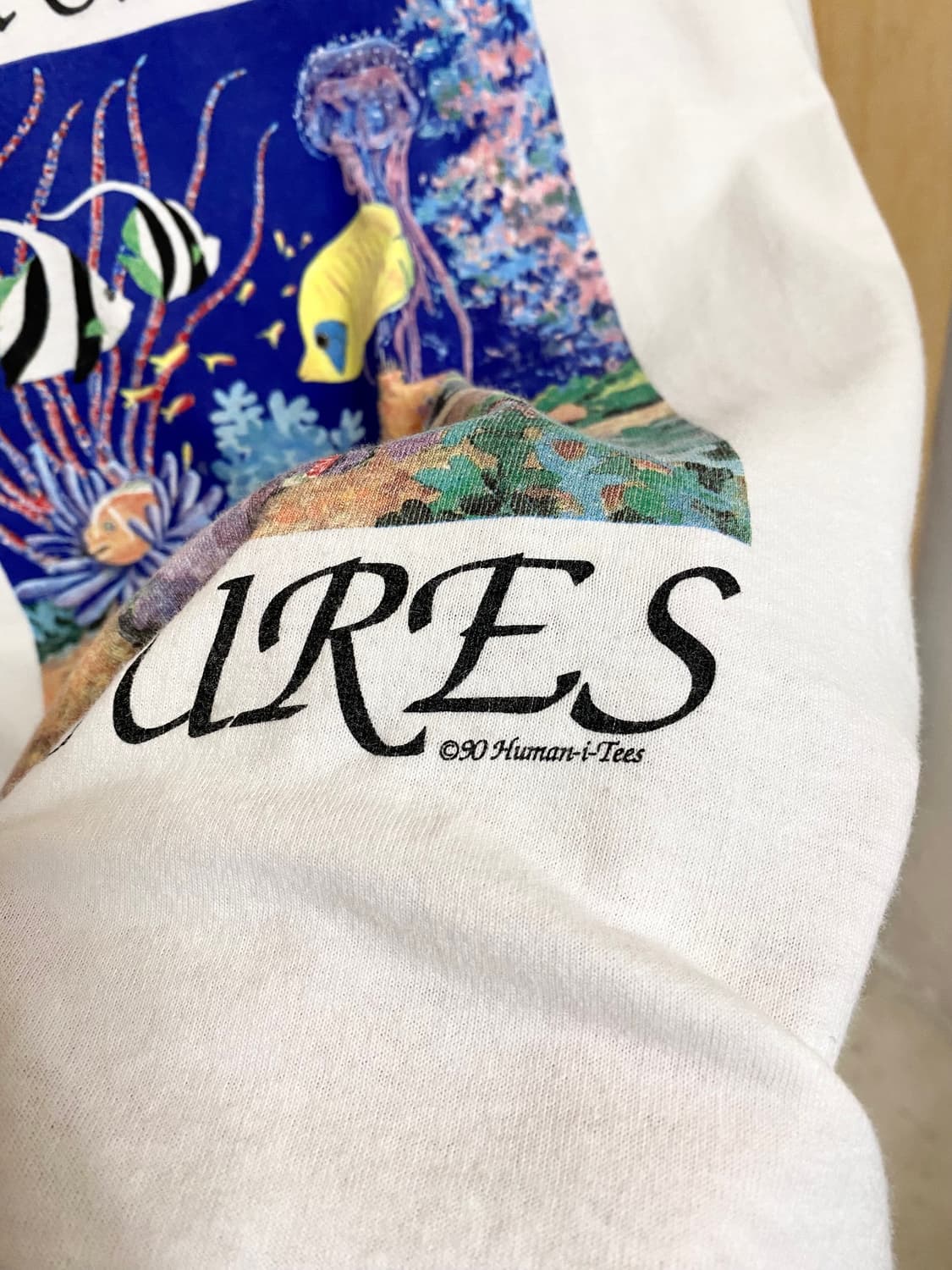 90s fruits of the loom ocean t-shirt 오션 상품이미지4