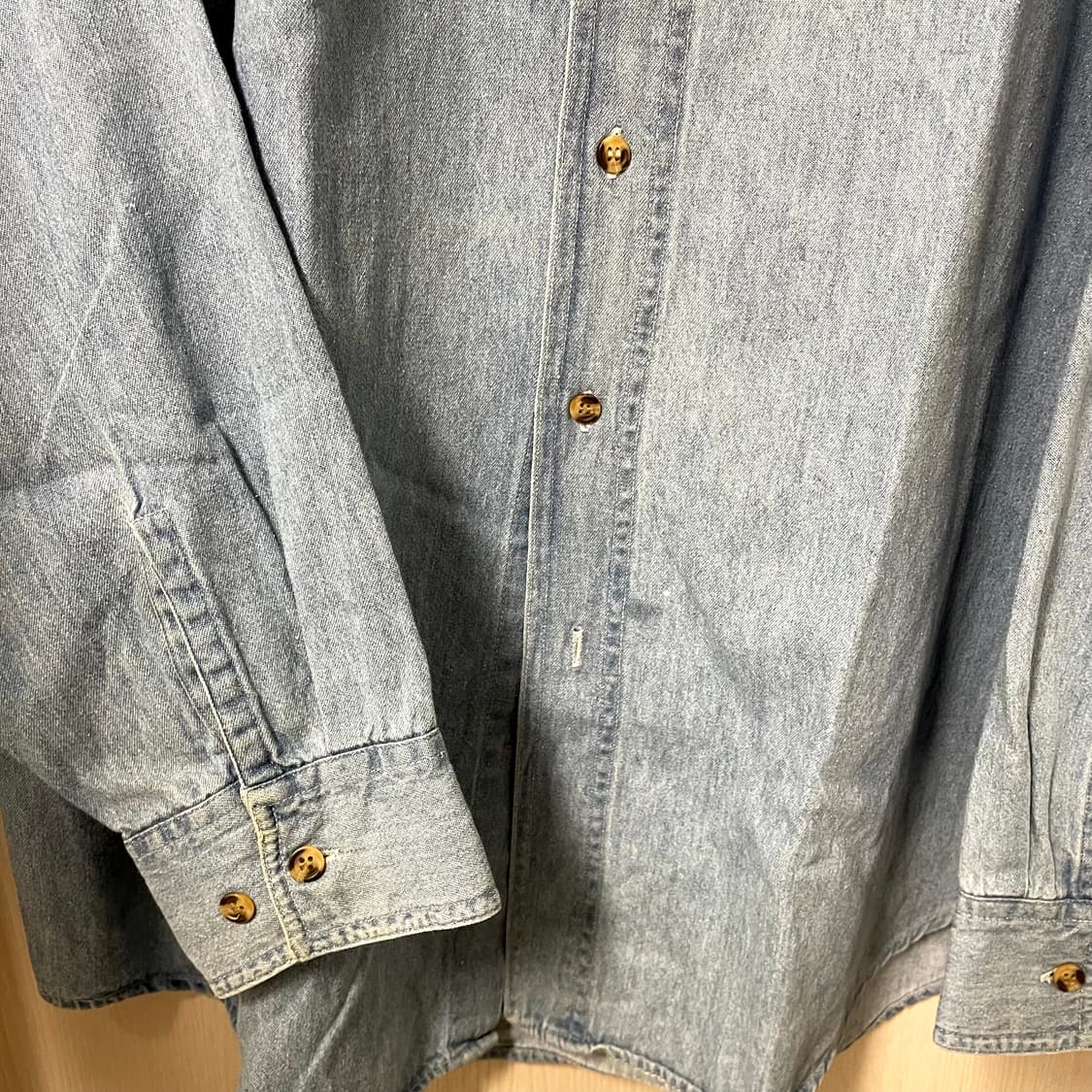 루니툰/ 빈티지 아플리케 데님 셔츠/ L 상품이미지4