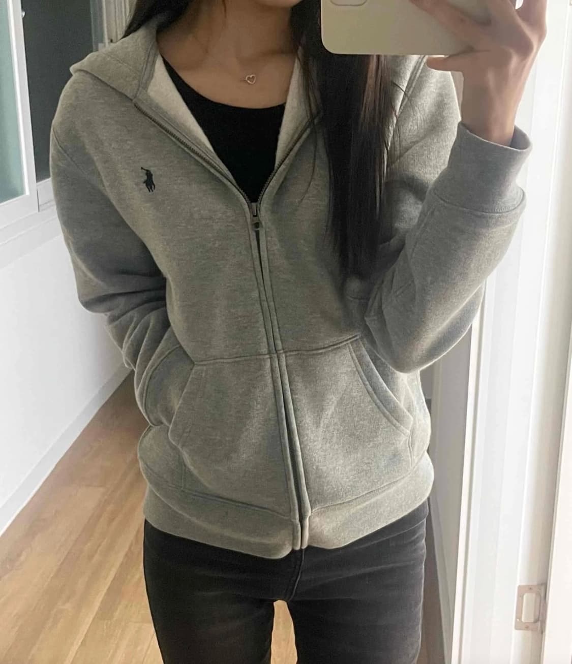 폴로 후드집업 그레이 상품이미지1