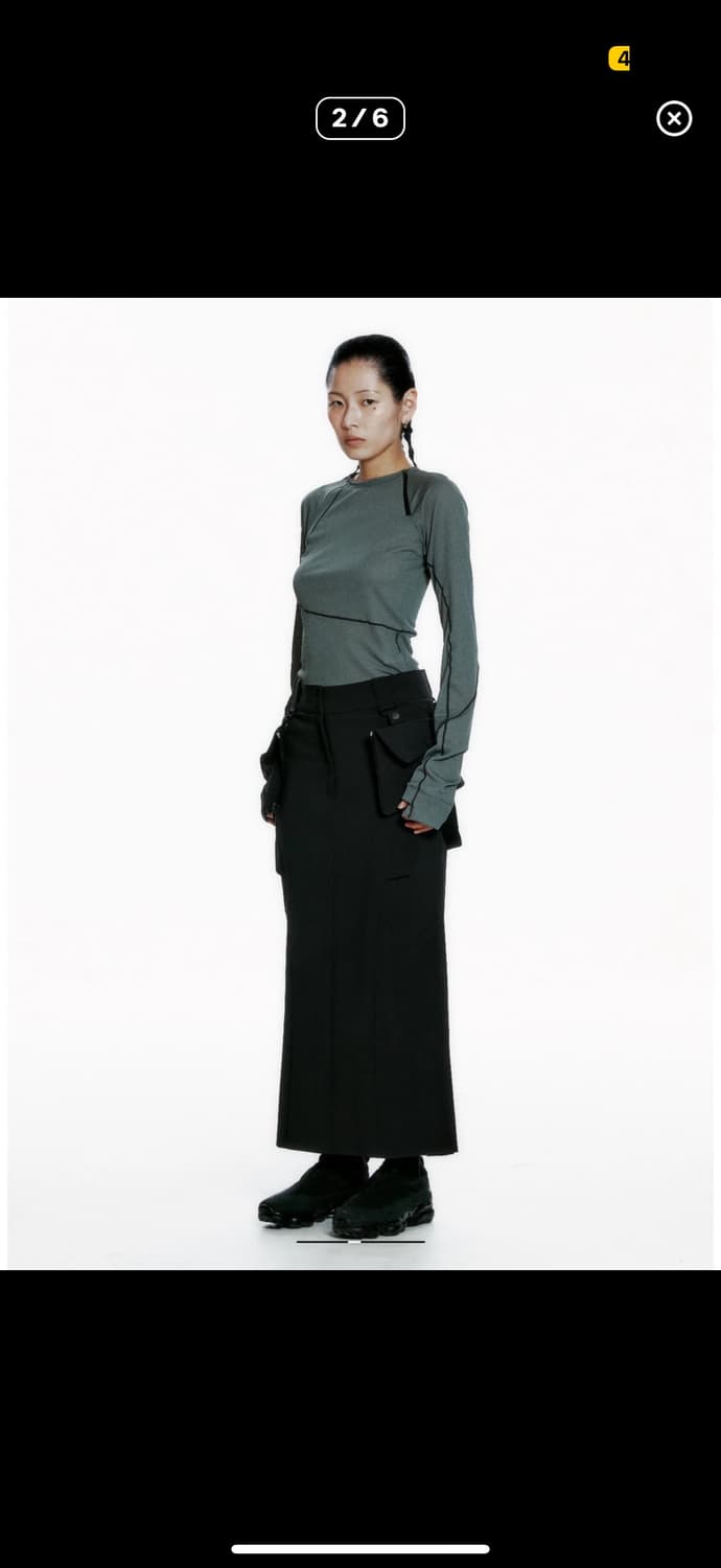 혜인서 카고 스커트 블랙 상품이미지4