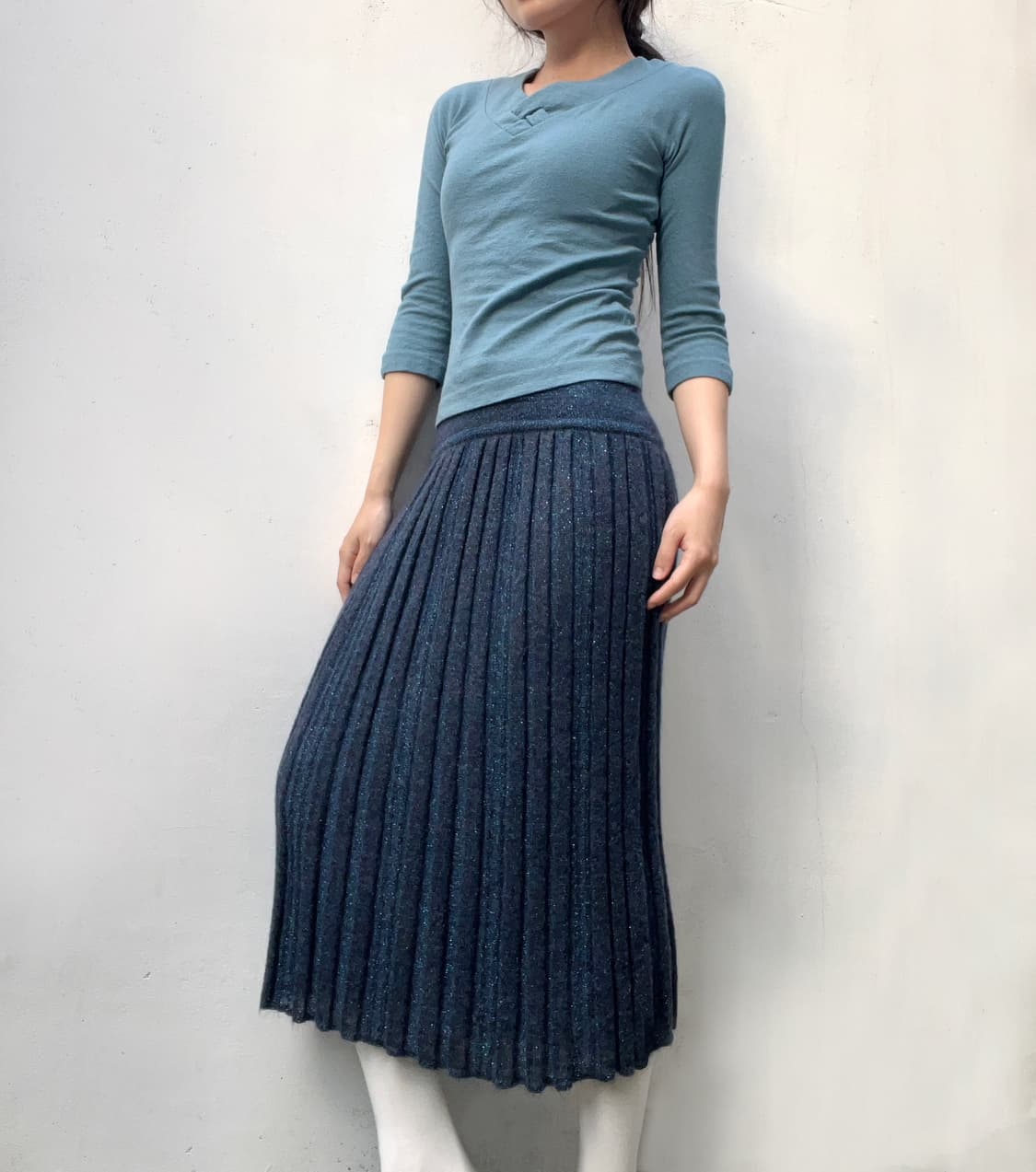 Blue pearl skirt 상품이미지3