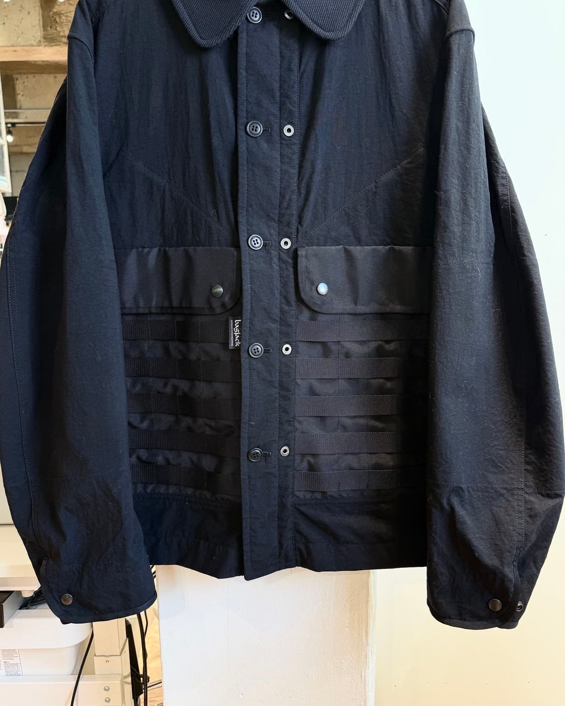 eye 준야 와타나베 맨 x 백잭 블랙 리버시블 모듈러 자켓 상품이미지3