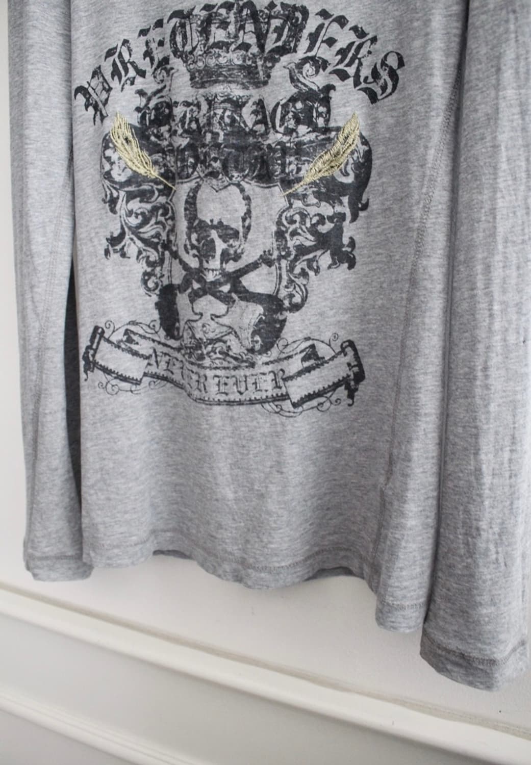 펑크 해골 롱 슬리브 갸루 punk y2k 상품이미지3